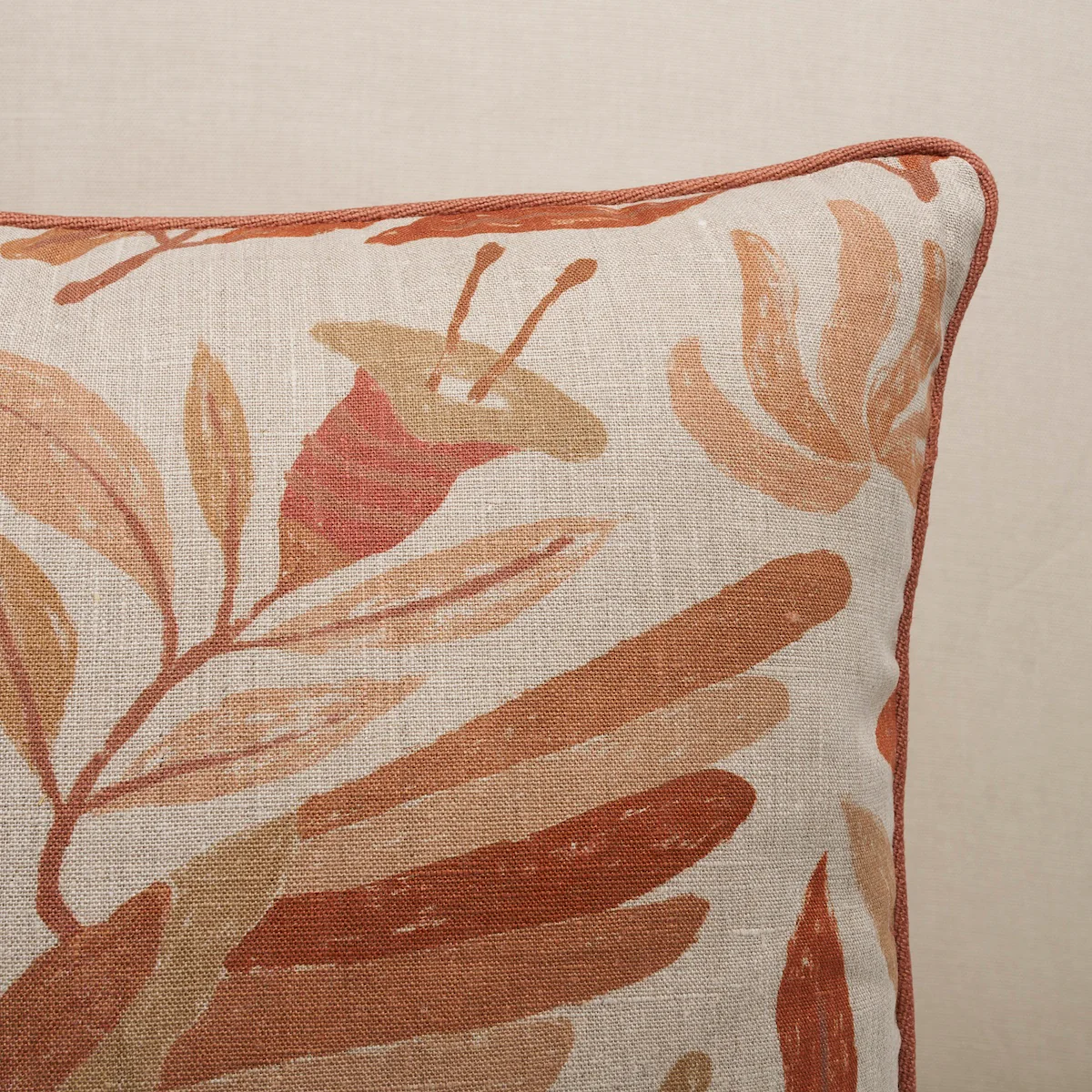So18085206 | Canopy Pillow, Terracotta - Schumacher Pillows - Image 4