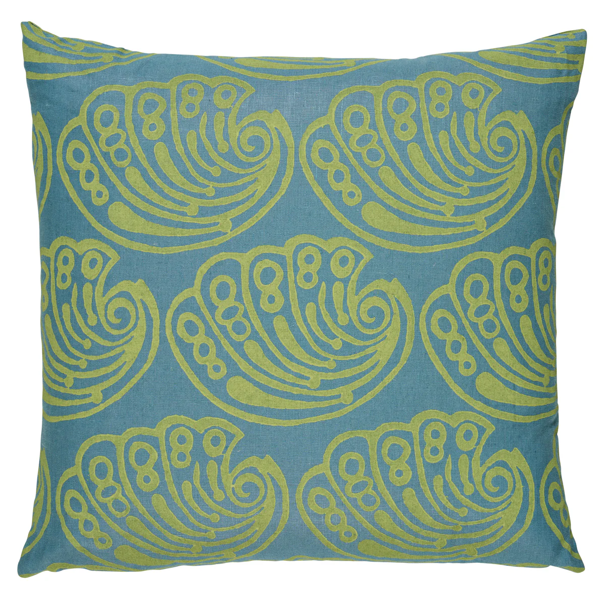 So18275105 | Ramsgate Hand Block Pillow, Seaweed - Schumacher Pillows