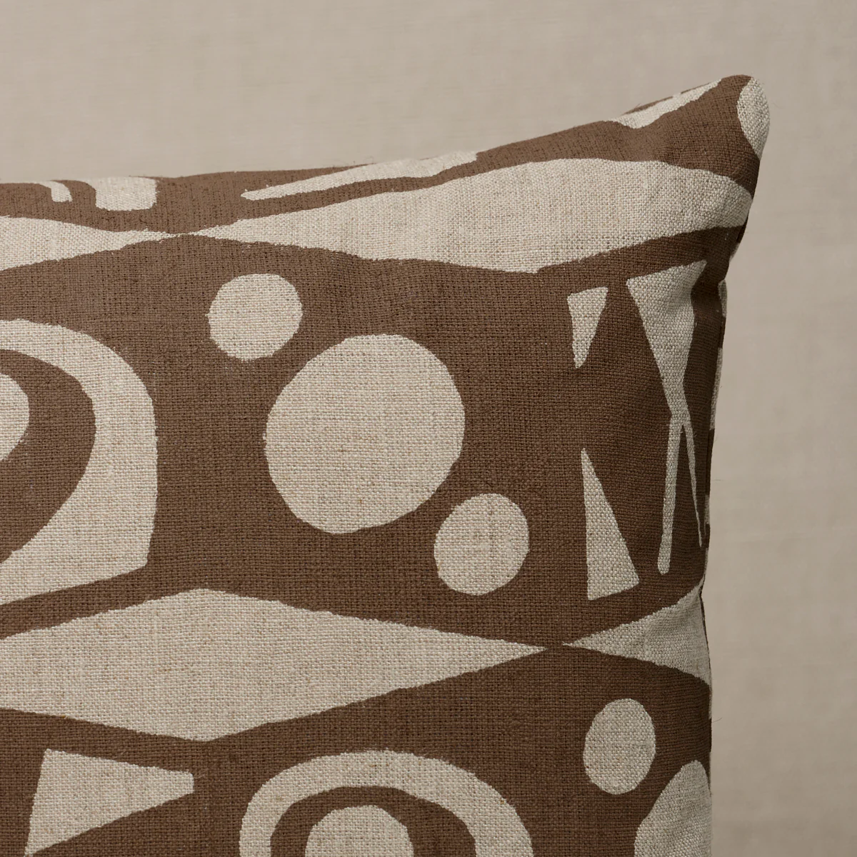 So18276018 | Tarot Hand Block Pillow, Brown - Schumacher Pillows - Image 2