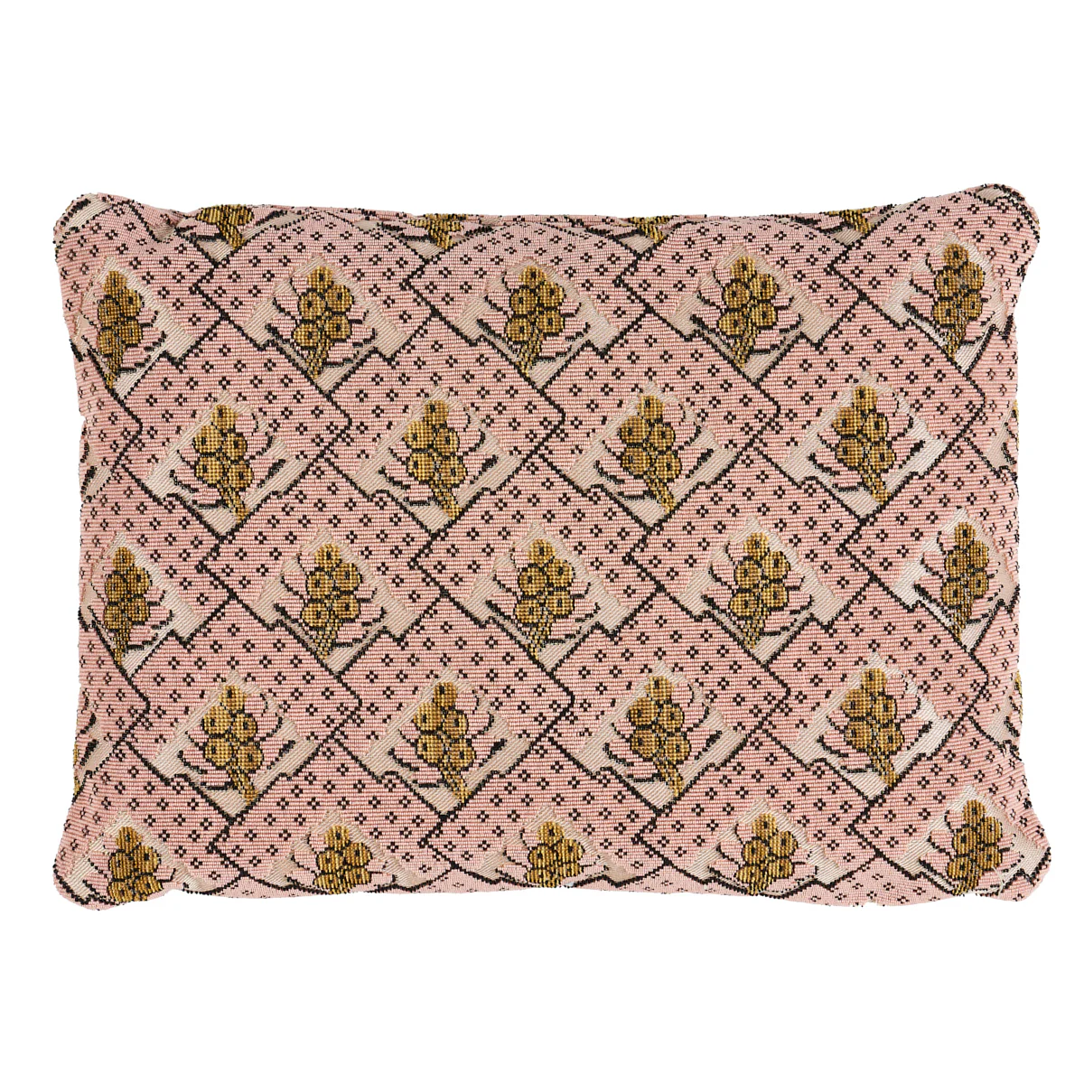 So8160012 | Blair Silk Épinglé Pillow, Wythe Rose - Schumacher Pillows