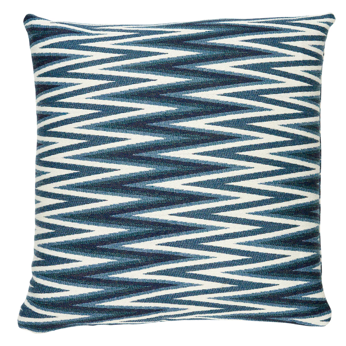 So8703006 | Wedge Weave Pillow, Blue - Schumacher Pillows