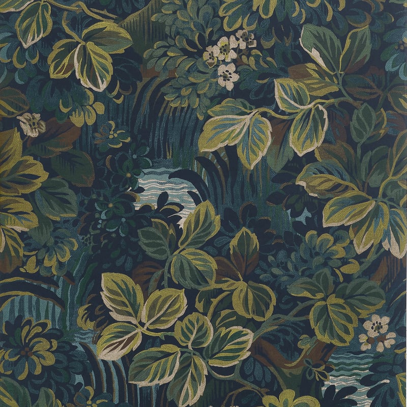 T10531 | Night Garden, Midnight - Thibaut Wallpaper