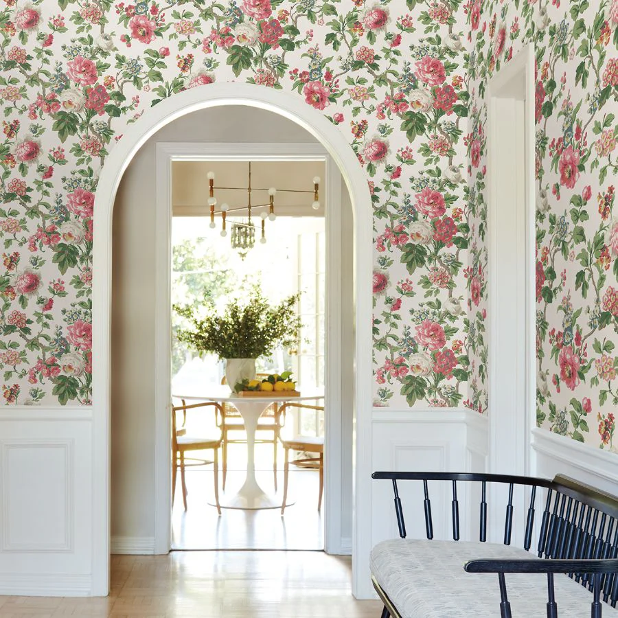 Vp1355 | Jardin, Beatrix Fuchsia Vintage Floral - Antonina Vella Wallpaper - Image 3