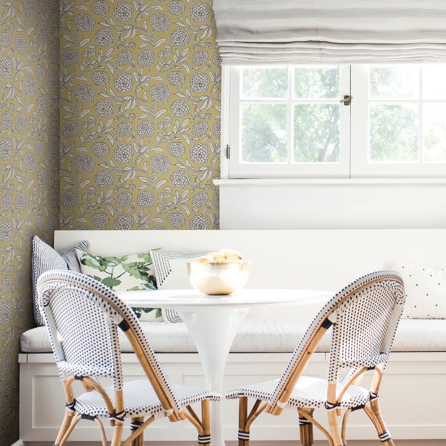Vp1364 | Jardin, Chatsworth Garden Butter Floral Trail - Antonina Vella Wallpaper - Image 2