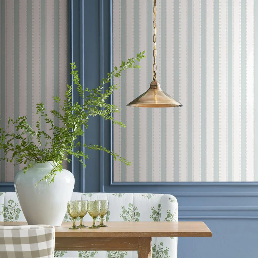 Vp1371 | Jardin, Tilford Light Blue Awning Stripe - Antonina Vella Wallpaper - Image 2