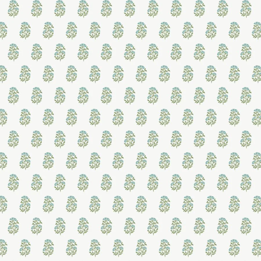 Vp1385 | Jardin, Sylvie Green Floral - Antonina Vella Wallpaper