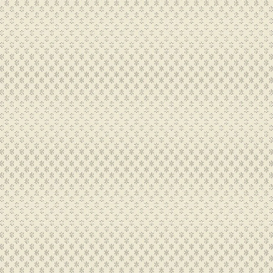 Vp1396 | Jardin, Brioni Cream Floral Stamp - Antonina Vella Wallpaper