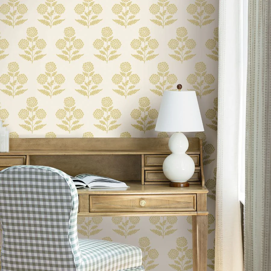 Vp1432 | Jardin, Souci Butter Marigolds - Antonina Vella Wallpaper - Image 2