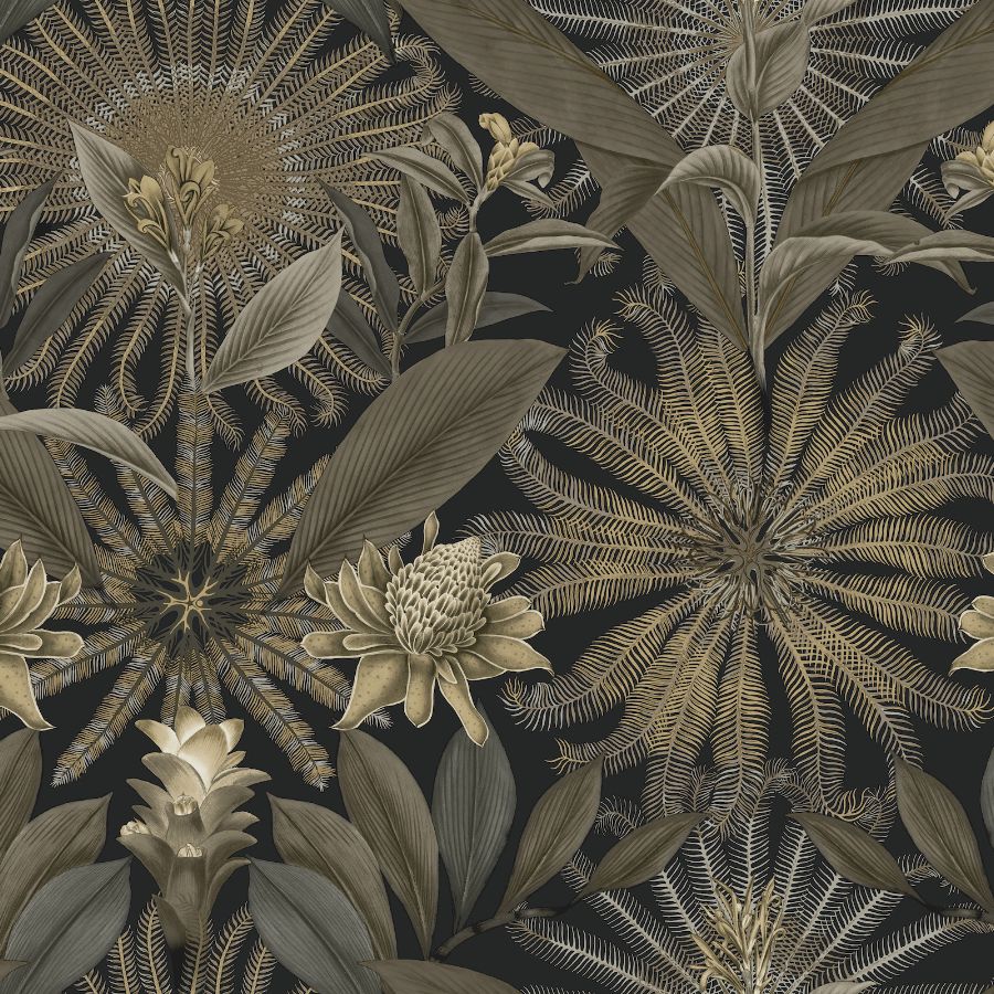 Vr1531 | Caviar, Enchanted Garden - Ronald Redding Wallpaper