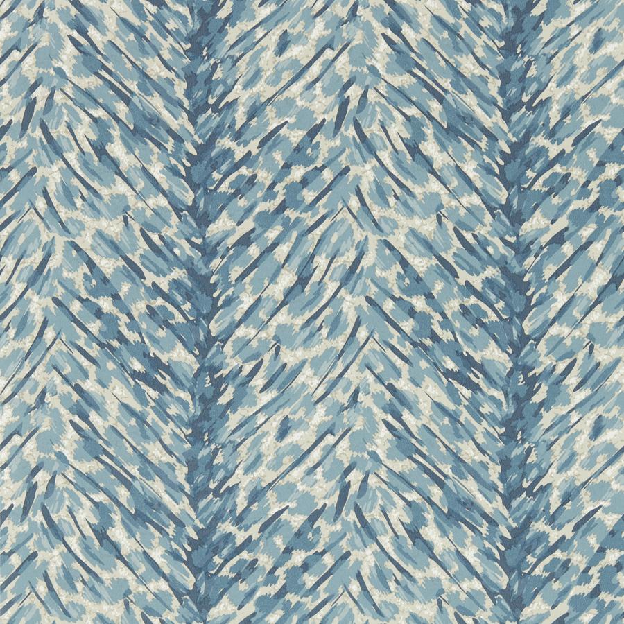 W0190/01 | Pokot, Blue Animals - Clarke And Clarke Wallpaper