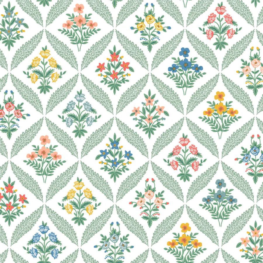 W4298-512 | Kravet Design, Orange Floral - Kravet Design Wallpaper - W4298.512.0