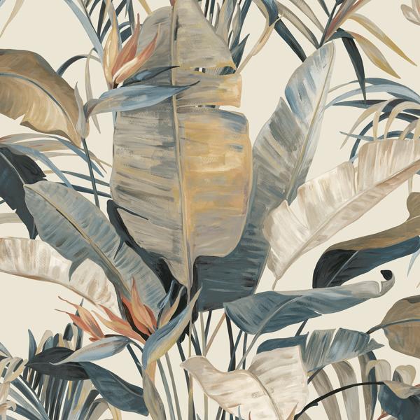 W4307-511 | Kravet Design, Brown Botanical - Kravet Design Wallpaper - W4307.511.0