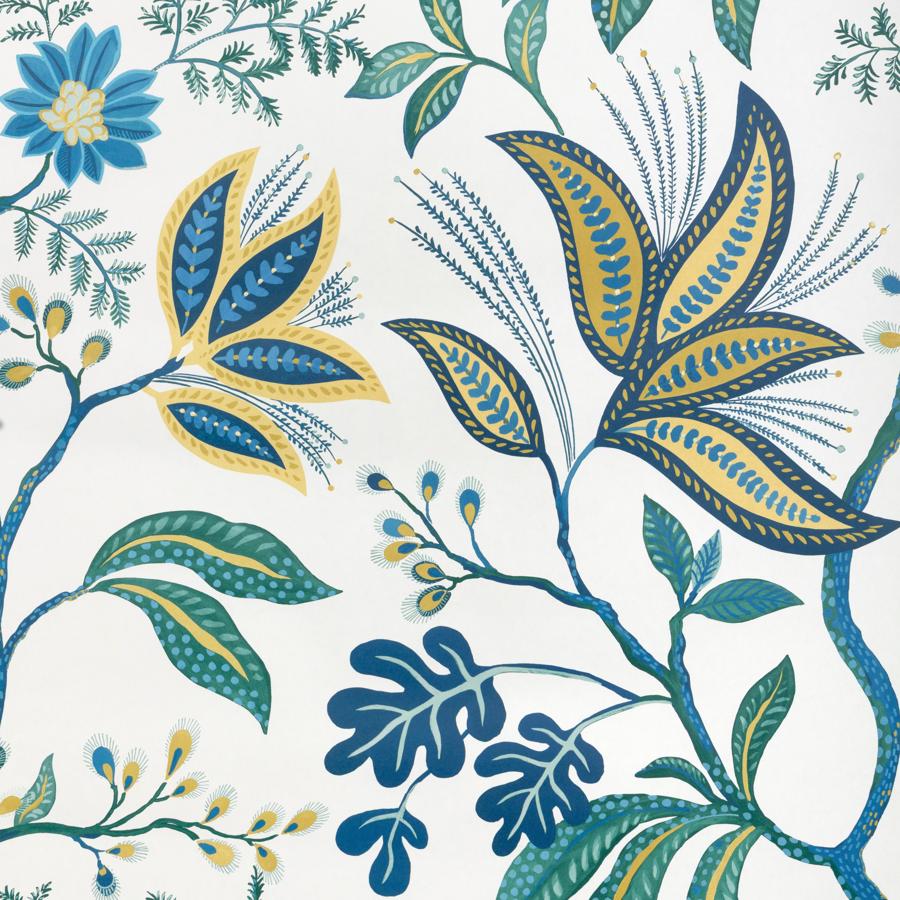 W4327-315 | Kravet Design, Green Botanical - Kravet Design Wallpaper - W4327.315.0