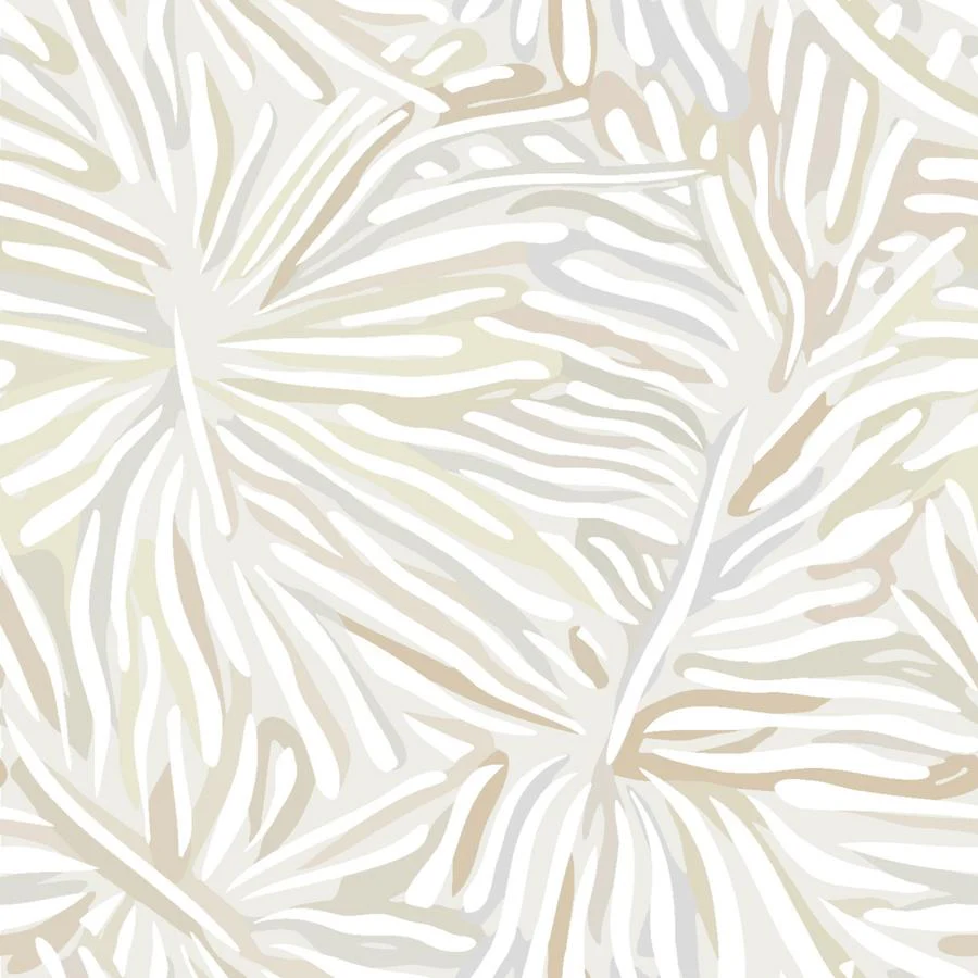 W4351-1611 | Flora Wp, Beige Botanical - Kravet Couture Wallpaper - W4351.1611.0