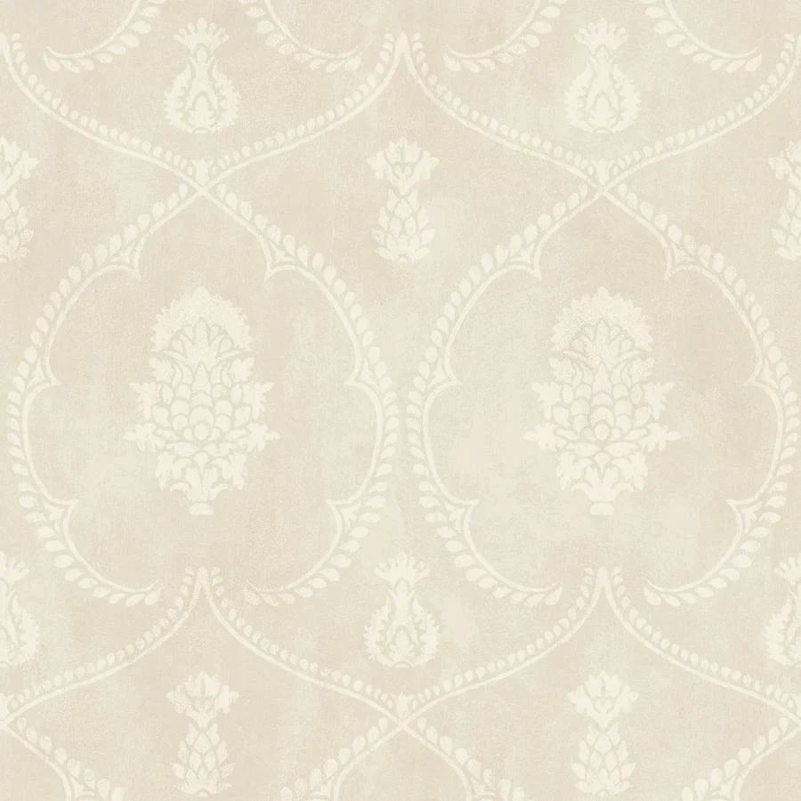 W4414-16 | Kravet Design, Beige Damask - Kravet Design Wallpaper - W4414.16.0