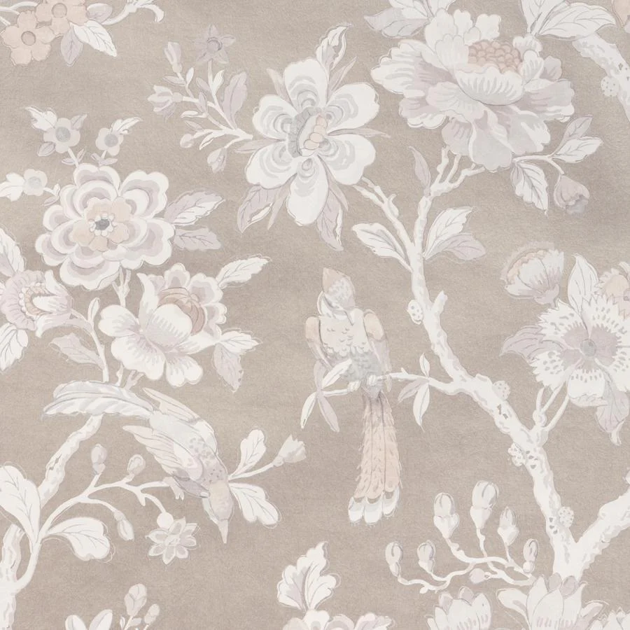 W4422-16 | Symphony Luster Wp, Beige Floral - Kravet Couture Wallpaper - W4422.16.0
