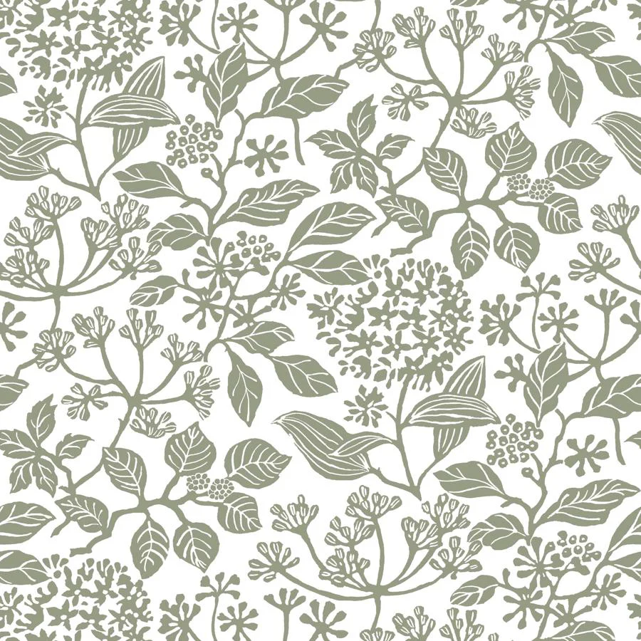 W4485-21 | Kravet Design, Green Botanical - Kravet Design Wallpaper - W4485.21.0