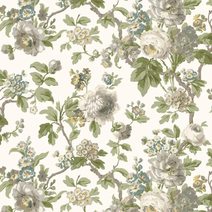 W4486-311 | Kravet Design, Neutral Floral - Kravet Design Wallpaper - W4486.311.0