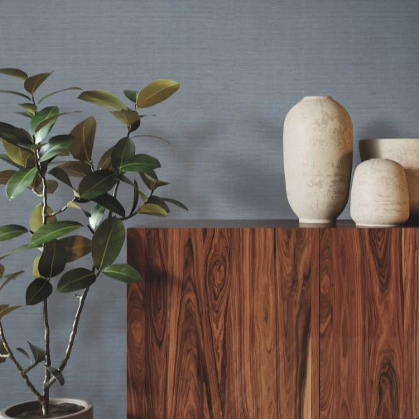 Ygl7004 | Natural Palette Resource, Linen Levels Ice Blue - Ronald Redding Wallpaper - Image 2